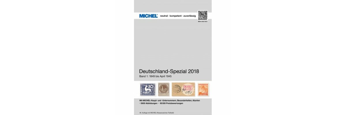NEU: MICHEL-Deutschland-Spezial-Kataloge 2018 - 