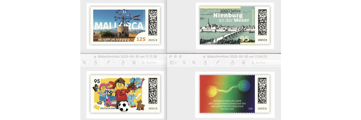 Neuheiten der Deutschen Post - 
