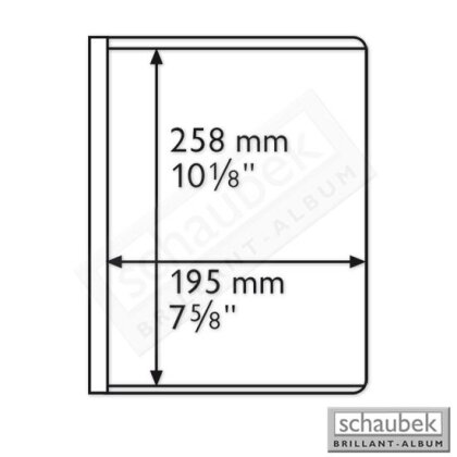 Uniflex-sheets - 1 pocket, 258 mm x 195 mm pack of 5 sheets