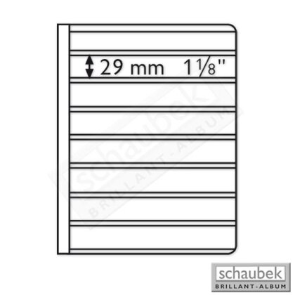 Uniflex-Blätter - 8 Streifen, 29 mm x 195 mm Pack. zu 5 Stück