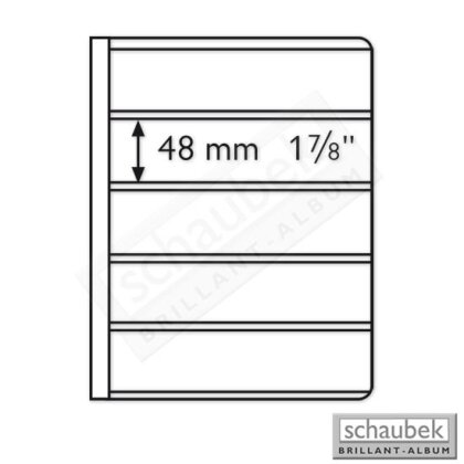 Uniflex-Blätter - 5 Streifen, 48 mm x 195 mm Packung zu 5 Stück