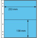 Schaubek-Blanko-Like - 10 sheets yellowish-white 2 pockets 253 x 138 mm