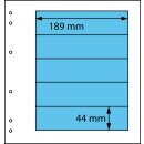 Schaubek-Blanko-Like - 10 Blatt gelblich-weiß 5 Folientaschen 189 x 44 mm