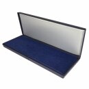 Ecrin en plastique Oméga bleu, 220 mm x 85 mm plateau d`insertion par pression