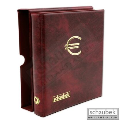 2-Euro-coin album incl. slipcase and 5 sheets to hold 100 coins