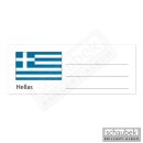 Länderetikett für Münzhülle - Hellas...