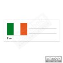 Etiquette pays pour feuille numismatique Irlande, 1...