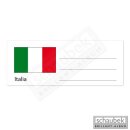 Etiquette pays pour feuille numismatique Italie, 1...