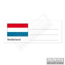 Etiquette pays pour feuille numismatique Pays-Bas, 1...