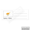 Länderetikett für Münzhülle - Zypern...