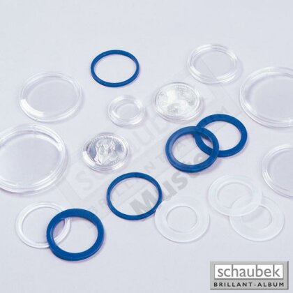 ring, 33 mm - blue matching for coin capsules D2a