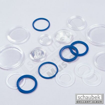 Inlets pour monnaies, 38 mm - transparent