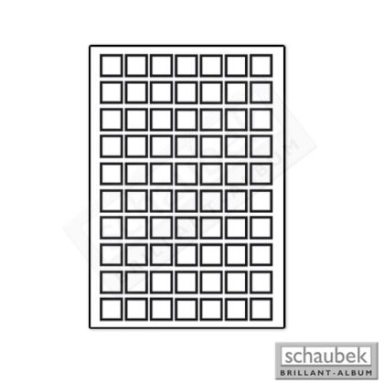 tray for carrying case "Variant" 70 spaces, 24 mm x 24 mm