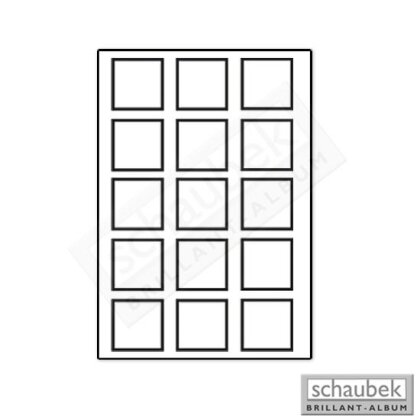 tray for carrying case "Variant" 15 spaces, 52 x 52 mm
