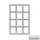 coin tray "Solo", blue 12 spaces, 68 mm x 61 mm