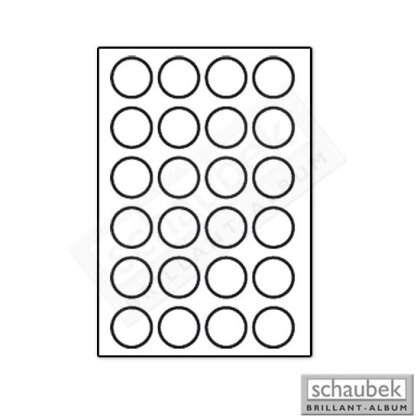 Box monnaies Solo, bleu, 24 cases, ronde, diamètre 40mm