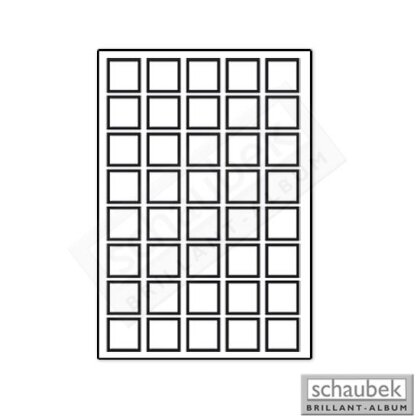 Box monnaies Solo, bleu 40 cases, 33 mm x 33 mm