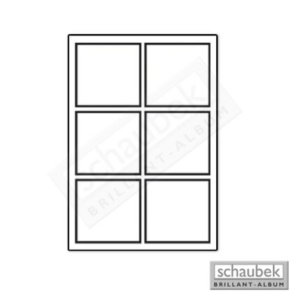 Box monnaies Solo, bleu 6 cases, 90 mm x 87 mm