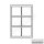 Box monnaies Solo, bleu 6 cases, 90 mm x 87 mm