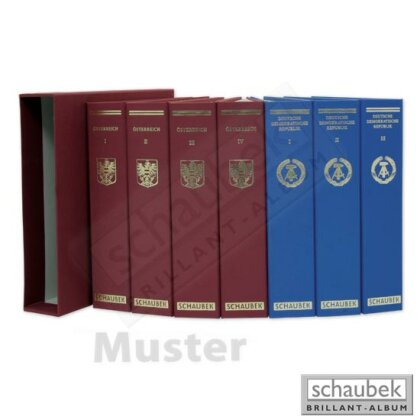 Album Vatikan 1852-1979 Standard im geprägten Leinen-Schraubbinder blau, Band I, ohne Schutzkassette