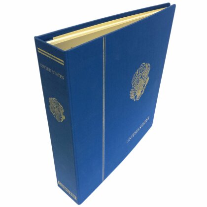 Album USA 1847-1969 Standard, in a blue screw post binder, Vol. I, without slipcase