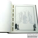 thematic album "chess" - black screw post binder, in a leatherette incl. 22 thematic sheets