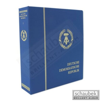 Album DDR 1949-1966 Standard im Ganzleinen-Schraubbinder blau, Band I ohne Schutzkassette