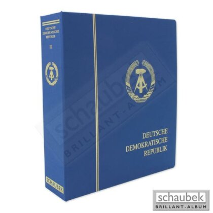 Album DDR 1978-1990 Standard im Ganzleinen-Schraubbinder blau, Band III ohne Schutzkassette