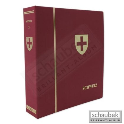 Album Schweiz 1945-1979 Standard im Ganzleinen-Schraubbinder rot, Band II ohne Schutzkassette