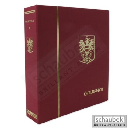 Album Austria 1980-2001 standard, in a screw post binder red, Vol. III