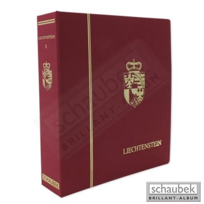 Album Liechtenstein 1980-1999 Standard im Ganzleinen-Schraubbinder rot, Band II ohne Schutzkassette
