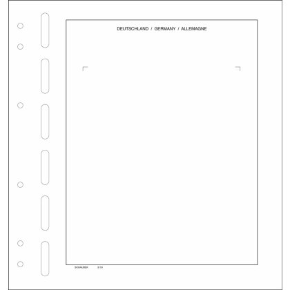 Bundesrepublik - Zehnerbogenblatt mit 1 Folie 160 mm x 122 mm - 5 Blatt