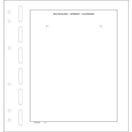 Bundesrepublik - Zehnerbogenblatt mit 1 Folie 122 mm x 166 mm - 5 Blatt