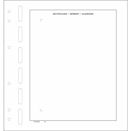 Bundesrepublik - Zehnerbogenblatt mit 1 Folie 146 mm x 204 mm  - 5 Blatt