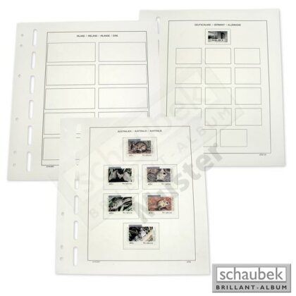 Timbres de distributeur Allemagne/18 cases Brillant