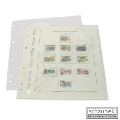 Gaines de protection pour pages Schaubek - 281 mm x 301 mm, 10 feuilles