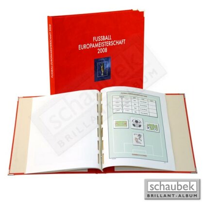 Album European Football Championship 2008 13 coloured pages in screw post binder