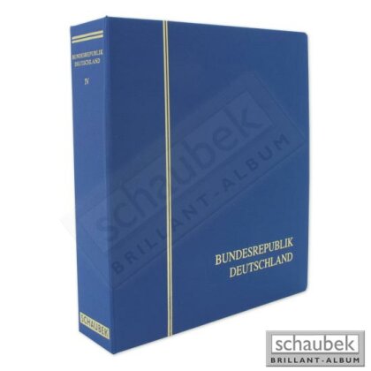 Album Bundesrepublik 2002-2009 Brillant im Kunstleder-Schraubbinder blau, Band IV ohne Schutzkassette