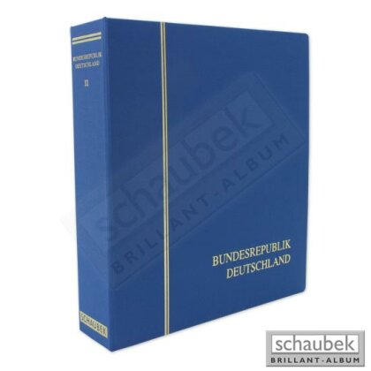 Album Bundesrepublik 1990-2001 Brillant im Ganzleinen-Schraubbinder blau, Band III ohne Schutzkassette