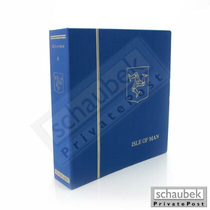 Album Isle of Man 1958-1999 Brillant im geprägten Leinen-Schraubbinder blau, Band I, ohne Schutzkassette