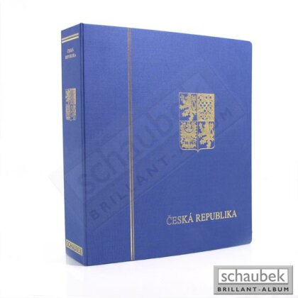 Album Tschechische Republik 1993-2004 Brillant im geprägten Leinen-Schraubbinder blau, Band I, ohne Schutzkassette