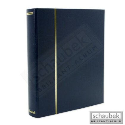 Universal-Folienblattalbum Attaché für FDC mit 20 Blatt fo-112 mit 2 Taschen 220x145 mm blau