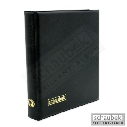 Album pour Cartes postales, rouge avec 20 feuilles PVC noire