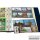 Album pour Cartes postales, rouge avec 20 feuilles PVC noire