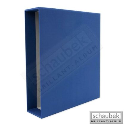 slipcase for screw post binder cloth blue