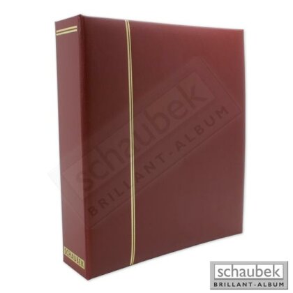 screw post binder, leatherette red unpadded