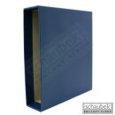 slipcase for screw post binder, blue leatherette