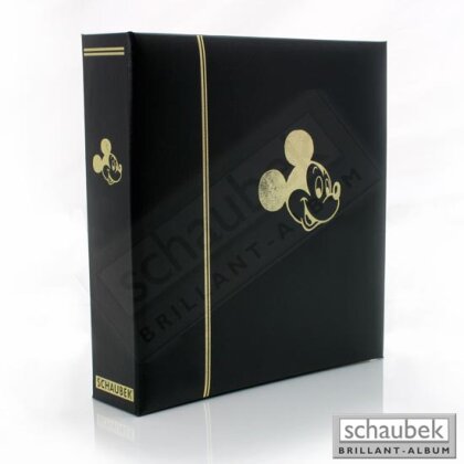 Kunstleder-Schraubbinder unwattiert  mit goldener Motivprägung Comics ohne Schutzkassette