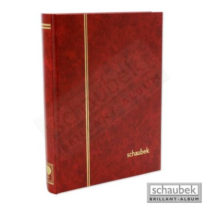 Classeur à bandes, 175 mm x 225 mm 32 pages blanches rouge