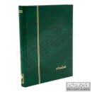 stock book, 32 white pages, 175 mm x 225 mm green